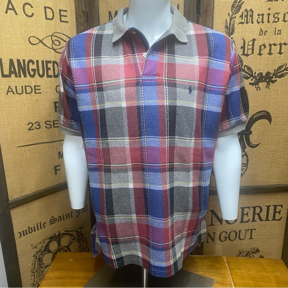Ralph Lauren Vintage Plaid Polo, L